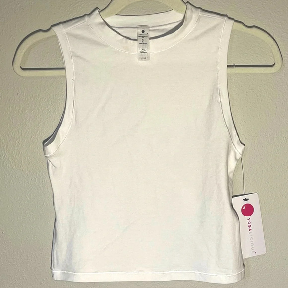 Yogalicious Airlite Small Melissa Crop Tank White - Picture 4 of 9